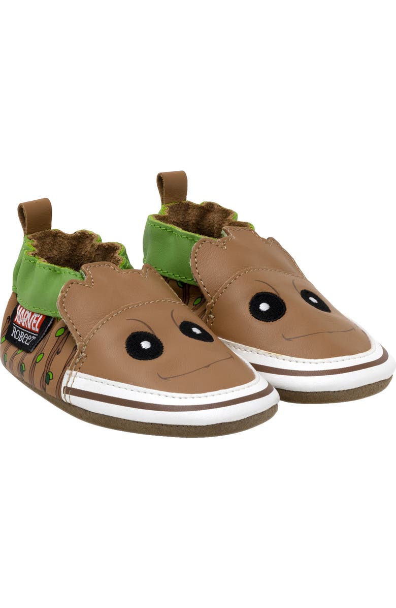 Robeez<sup>®</sup> x Marvel Groot Crib Shoe, Main, color,