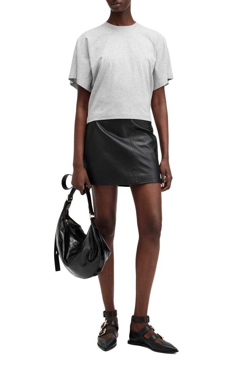 AllSaints Artia Dolman Sleeve Cotton T-Shirt, Alternate, color, Grey Marl