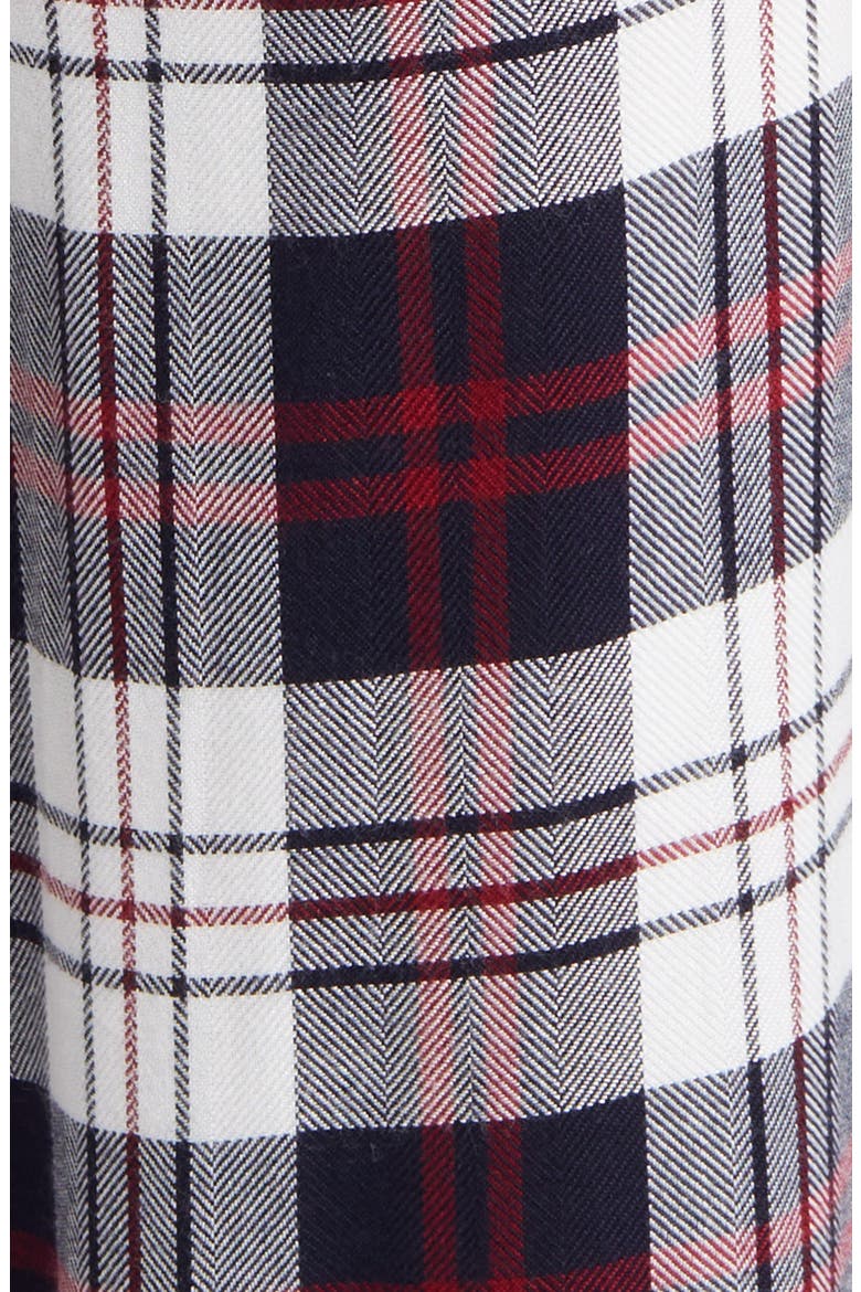 Plaid Herringbone Pajamas, Alternate, color, SPRUCE SEAFOAM WHITE