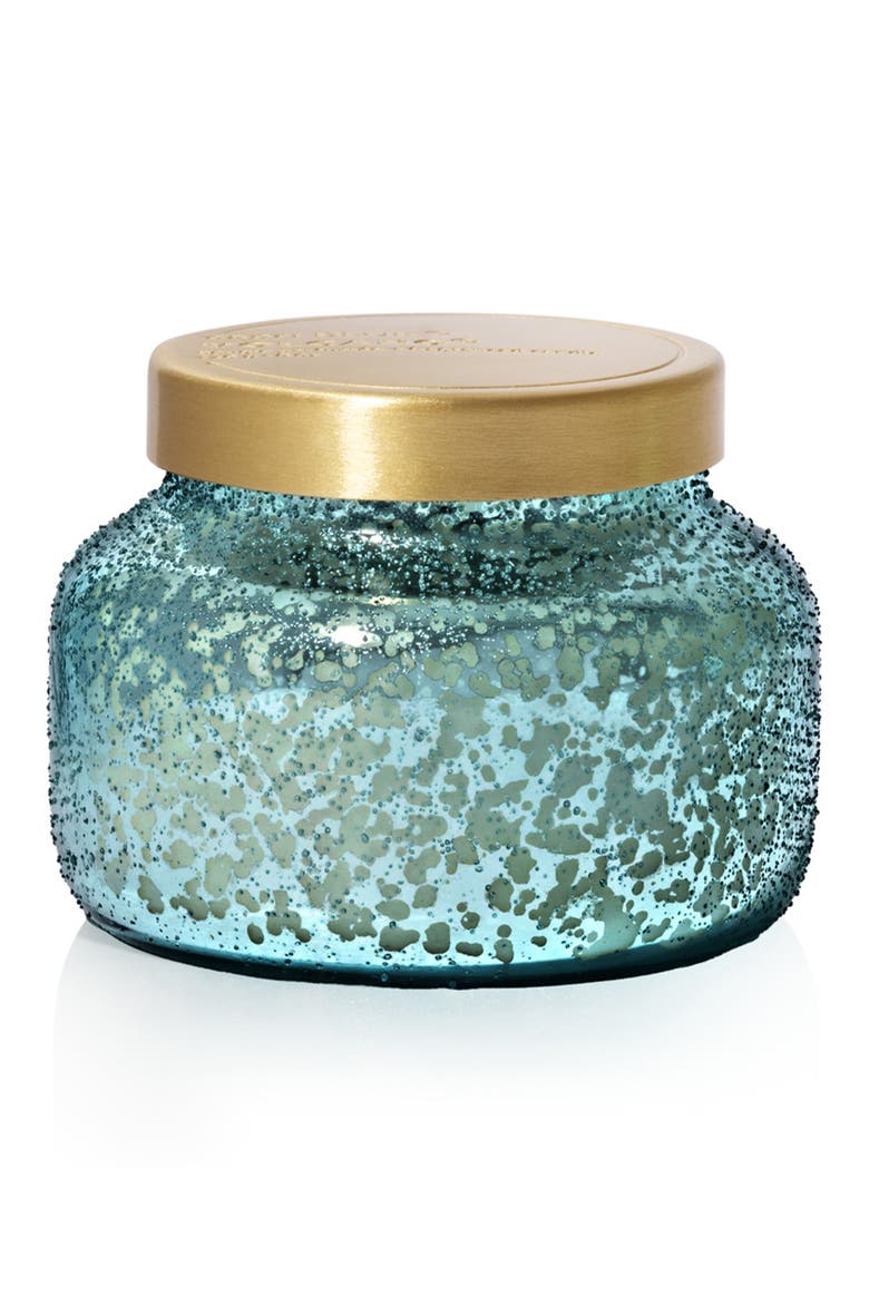8-Ounce Volcano Aqua Opaline Jar Candle, Main, color, AQUA OPALINE