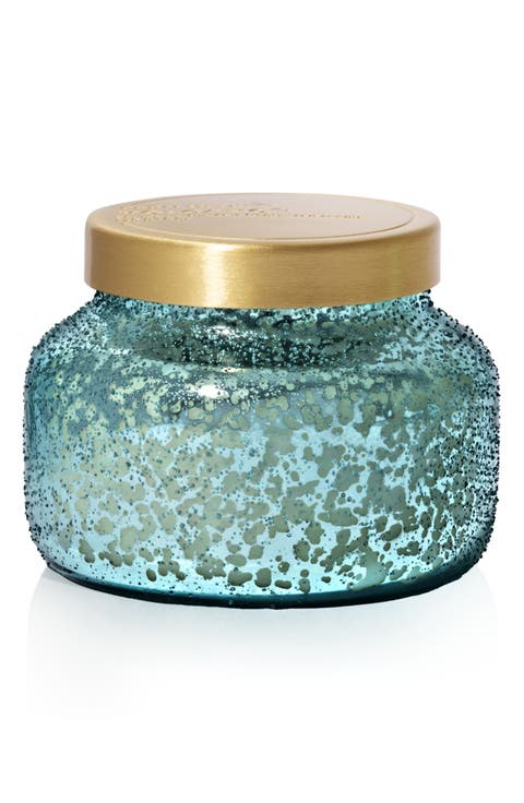 8-Ounce Volcano Aqua Opaline Jar Candle