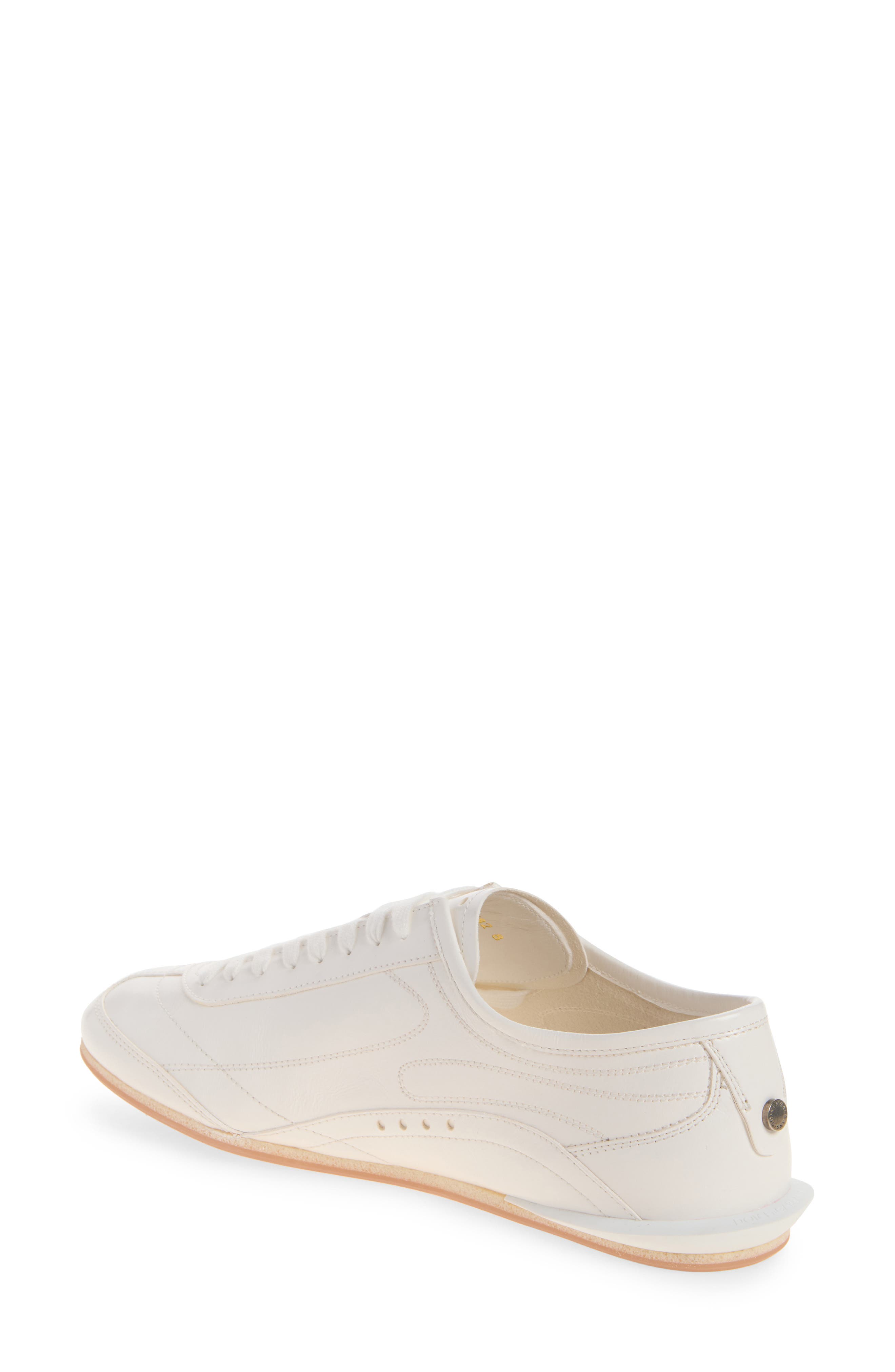 Leather Sneaker, Alternate, color, BIANCO