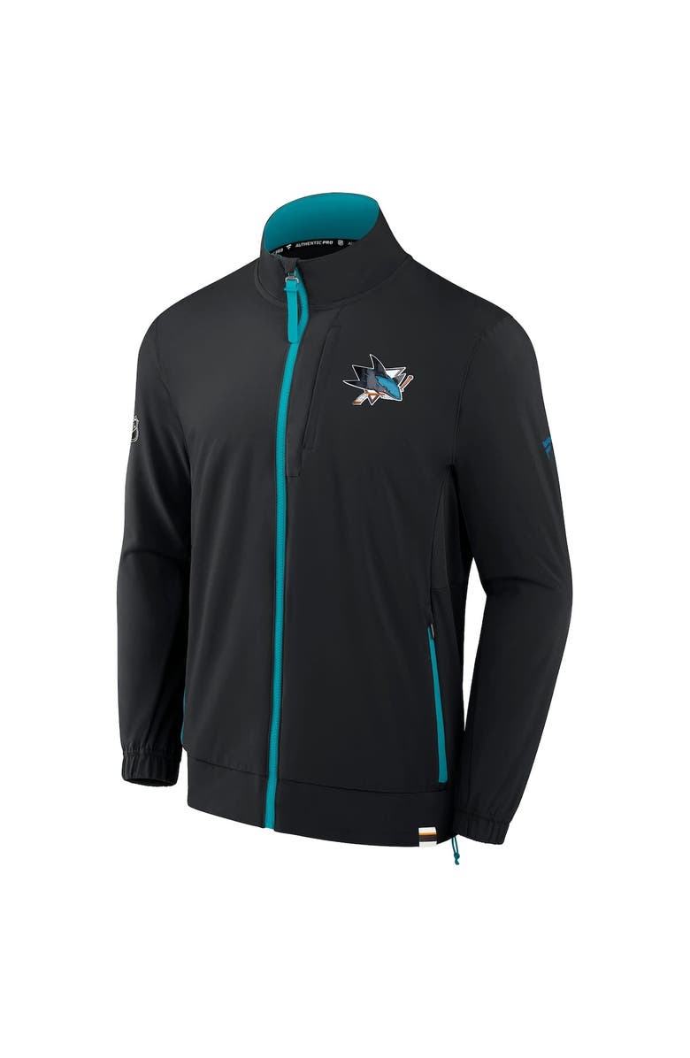 FANATICS Men's Fanatics  Black San Jose Sharks Authentic Pro Rink Coaches Full-Zip Jacket, Alternate, color, 