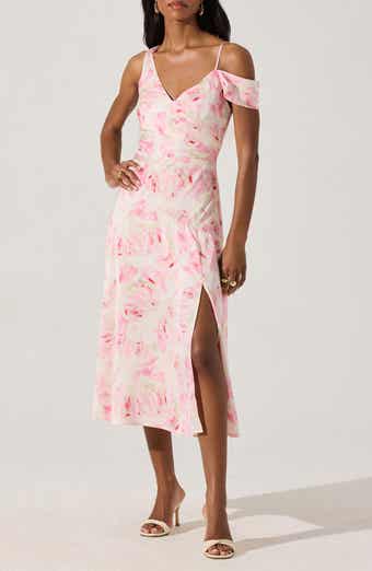 ASTR the Label Floral Asymmetric Dress