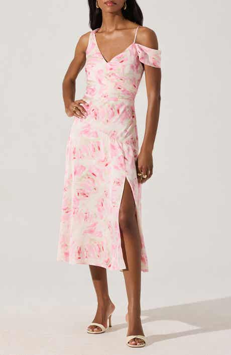 ASTR the Label Floral Asymmetric Dress