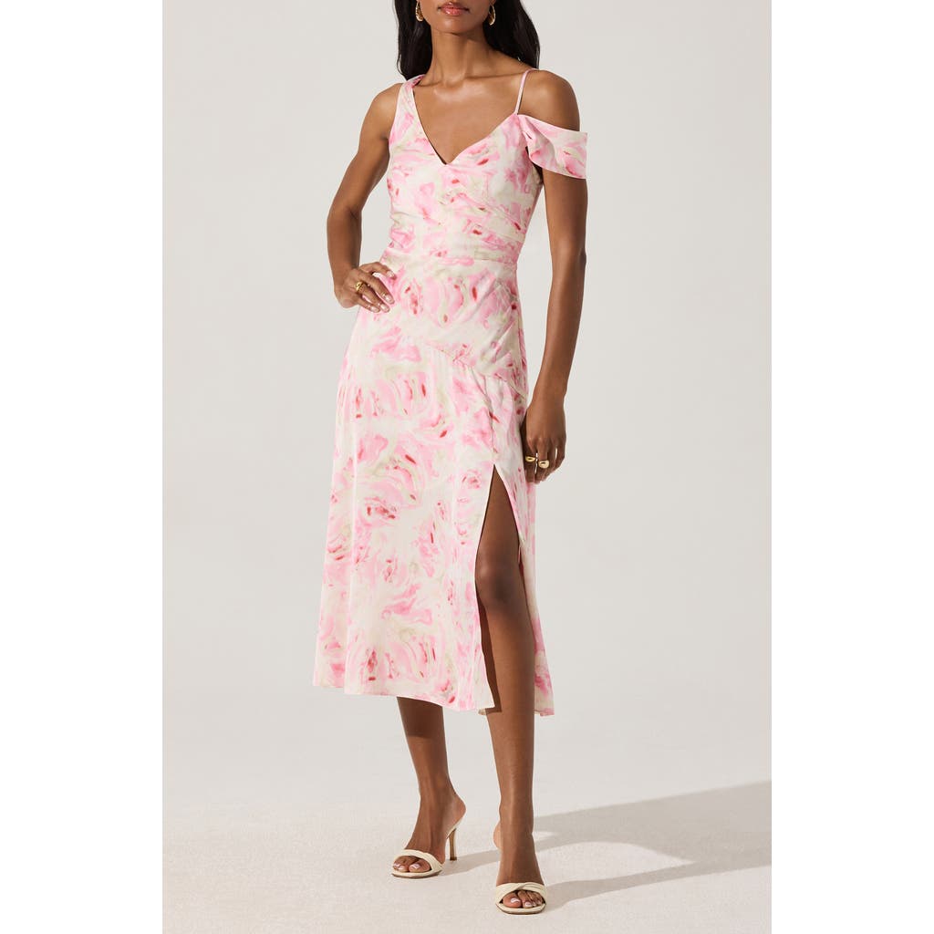 Astr The Label Floral Asymmetric Dress
