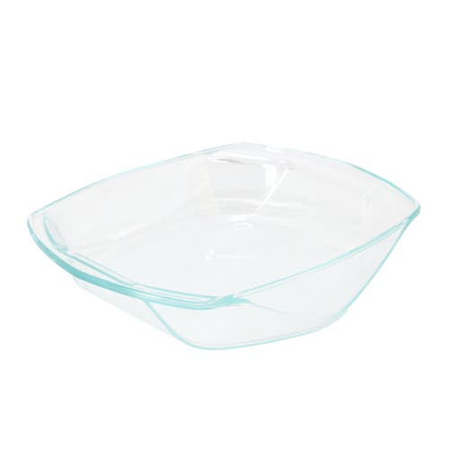 Soho Lounge Carnegie Hill 12 Inch X 10 Inch X 2.6 Inch Tempered Glass Roaster Pan With Built-in Handles In Transparent