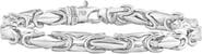 Bliss Diamond Men's Polished Steel Single Tone Clasp 6.5mm Flexible Link 8.5 " Bracelet