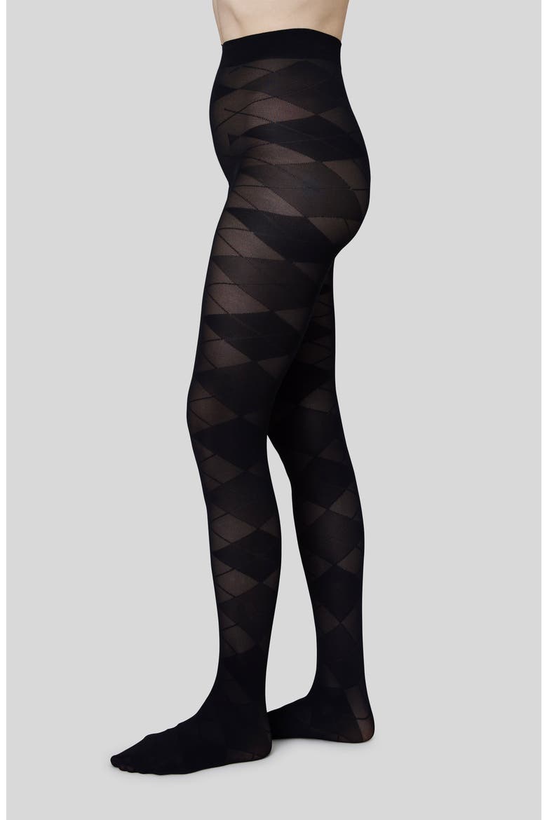Rebecka Argyle Tights, Main, color, BLACK