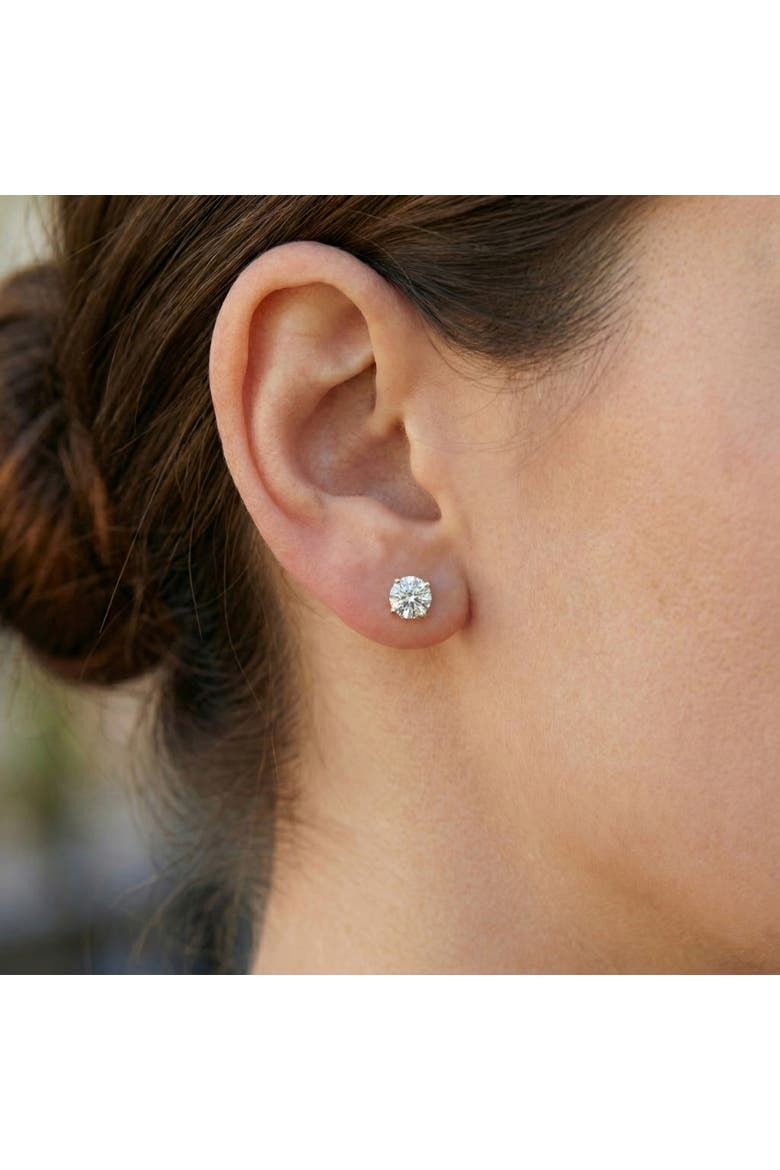 2 1/4 Ct T.W. Diamond Screw Back Studs Lab Grown 14k Gold, Alternate, color, 14k Yellow Gold