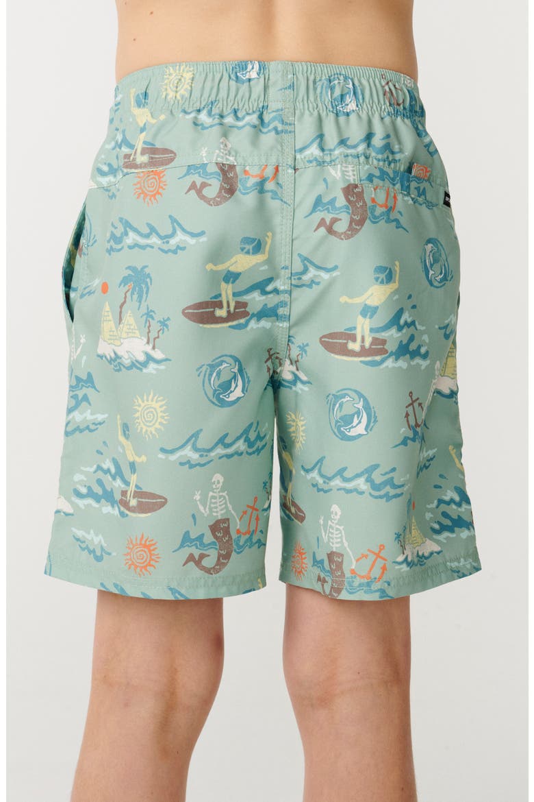 Kids' Tuals Volley Swim Trunks, Alternate, color, ALOE