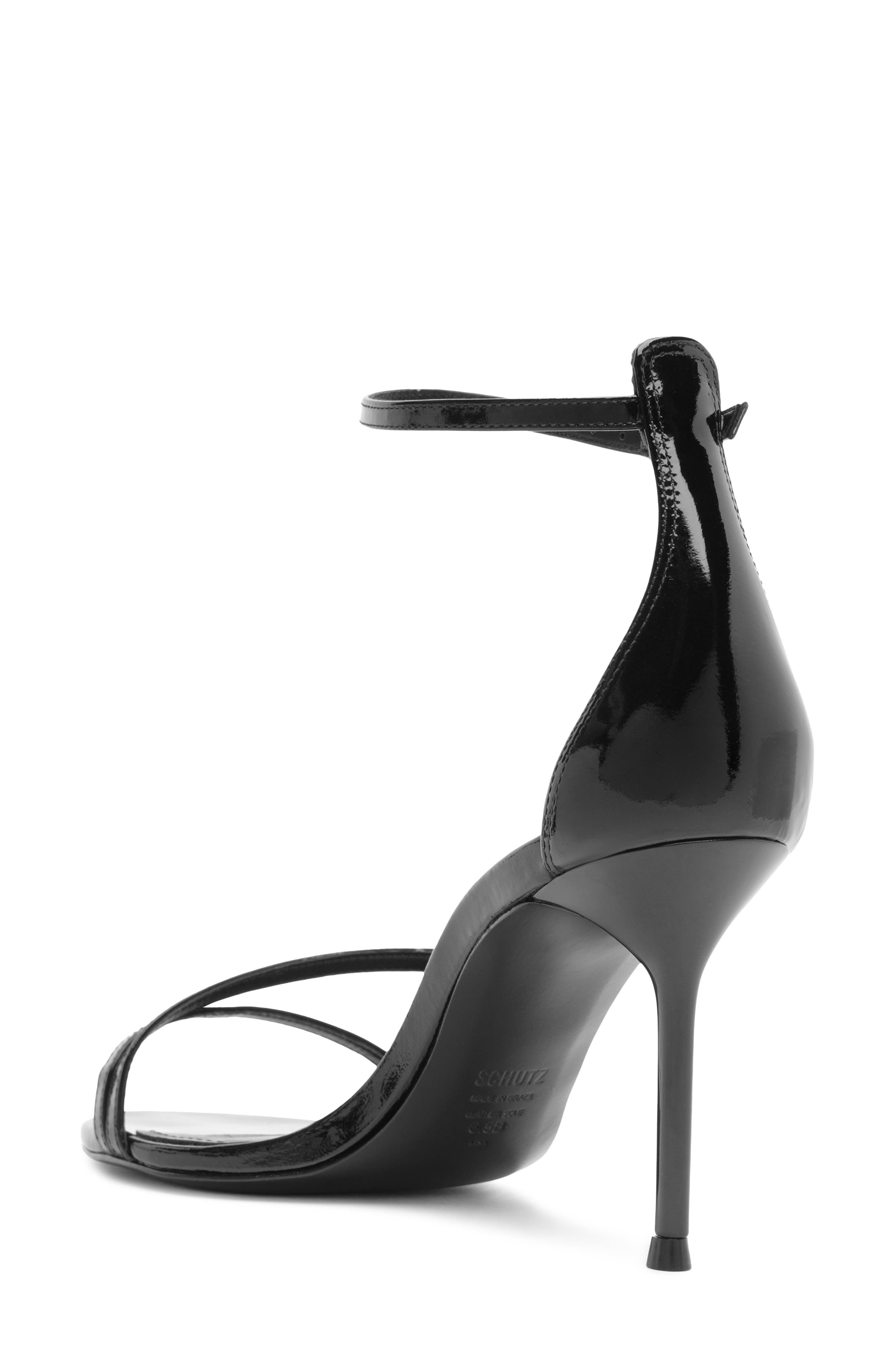 Tessa Leather Sandal, Alternate, color, BLACK