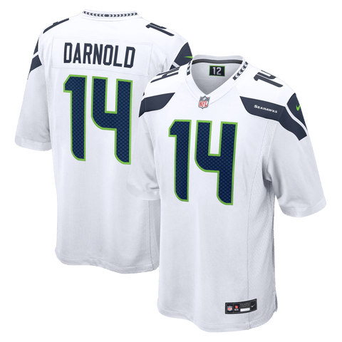 Men's Nike Sam Darnold White Seattle Seahawks Game Jersey