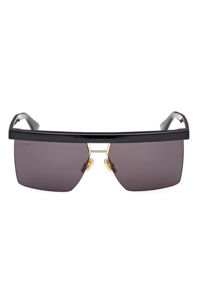 Max Mara 60mm Polarized Geometric Sunglasses, Main, color, 