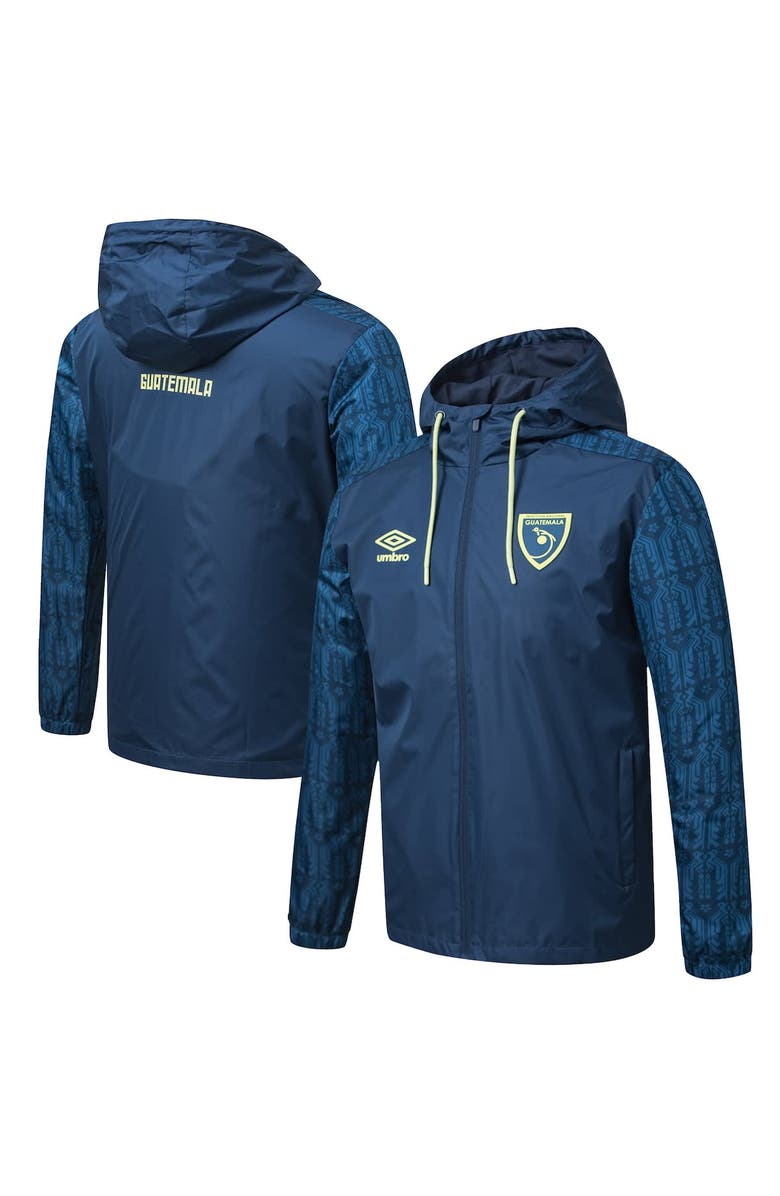 Umbro Men's Umbro Navy Guatemala National Team 2025 Full-Zip Rain Jacket, Main, color, Navy