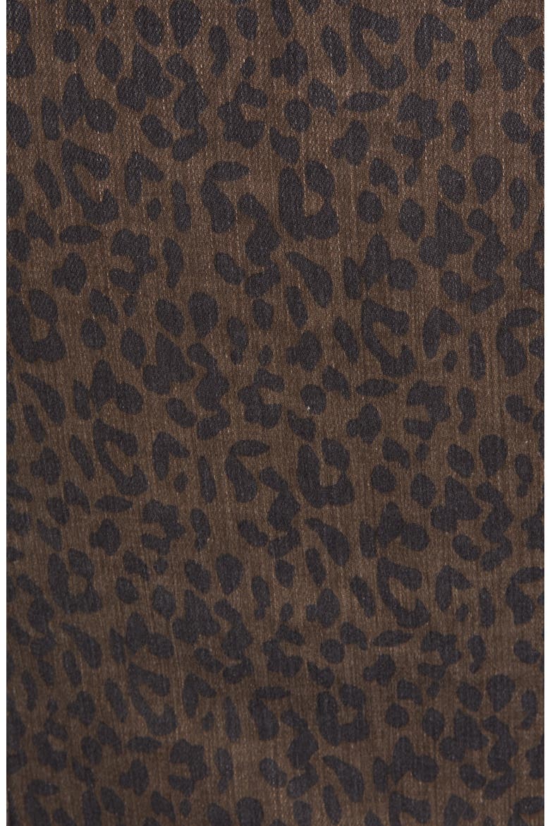 Leopard Print Denim Jacket, Alternate, color, MAURICIO