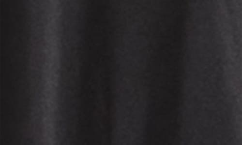 Jump Apparel Solid Long Satin Slip Dress In Black