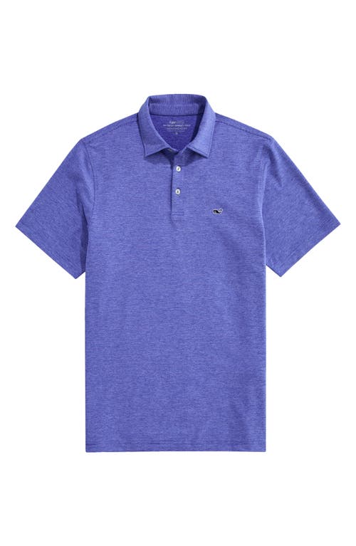 Vineyard Vines St. Jean Stripe Sankaty Performance Polo In Blue