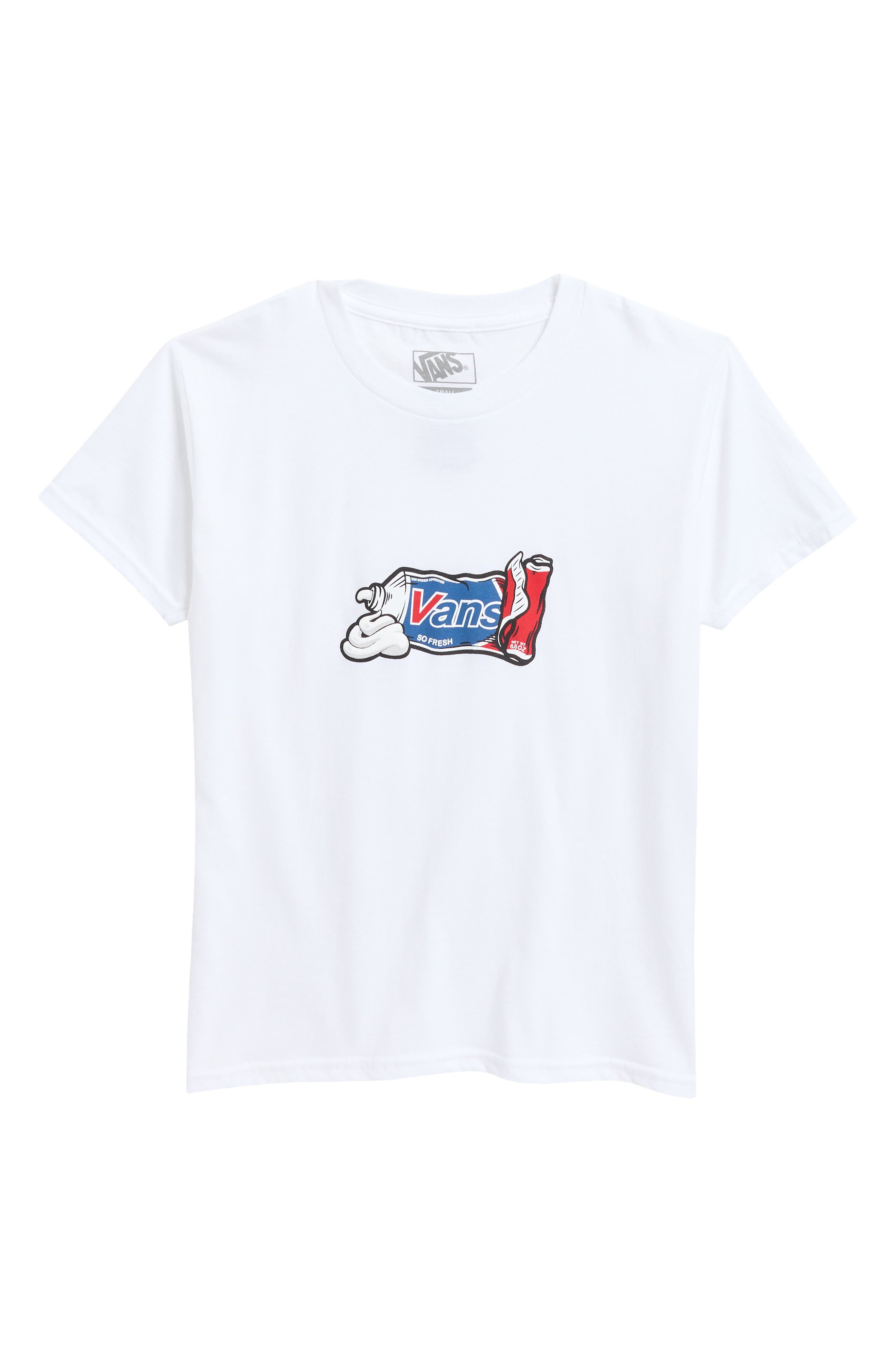 Vans Kids' Fresh Logo Cotton Graphic T-Shirt