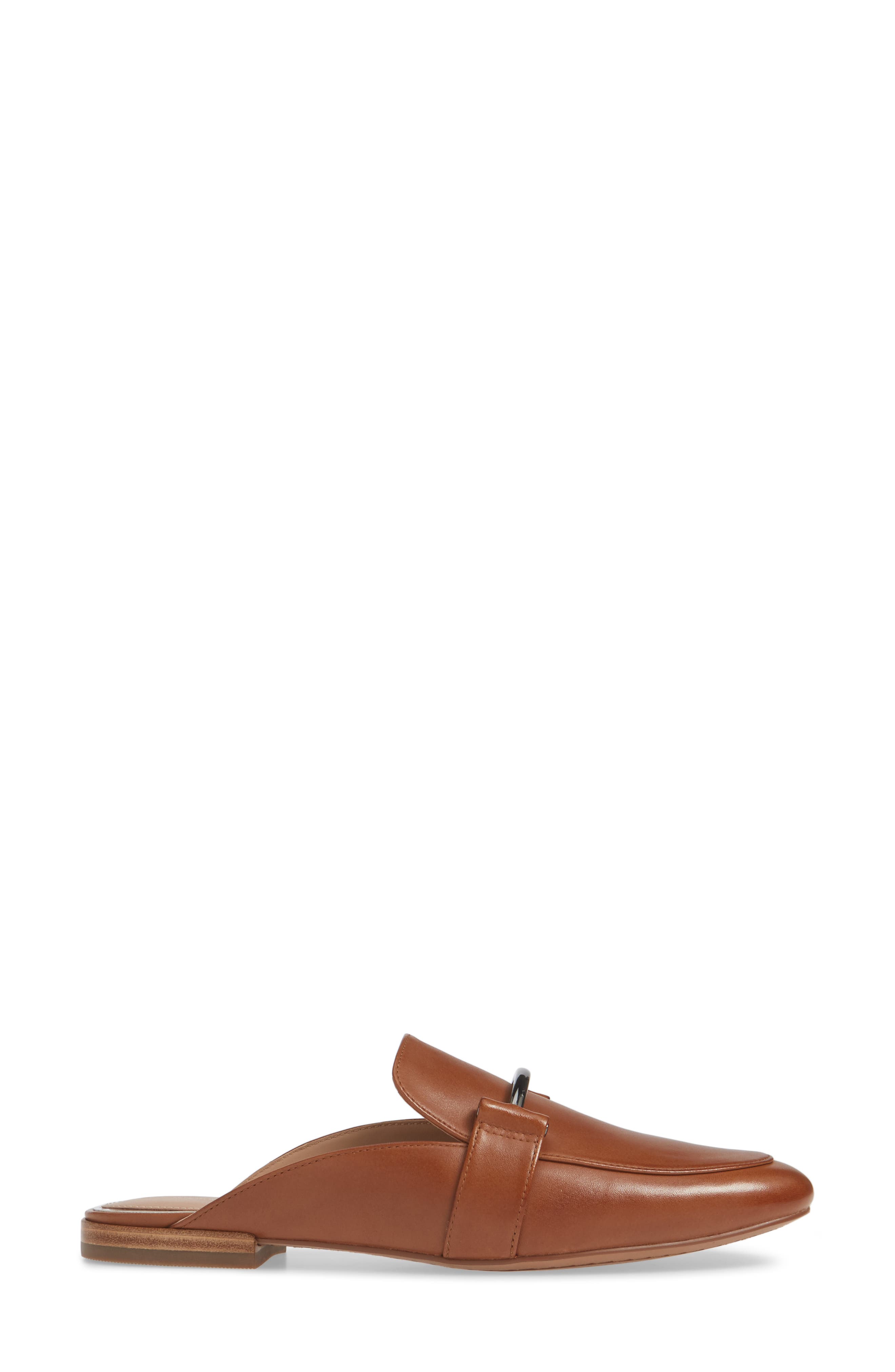 Annette Loafer Mule, Alternate, color, COGNAC LEATHER