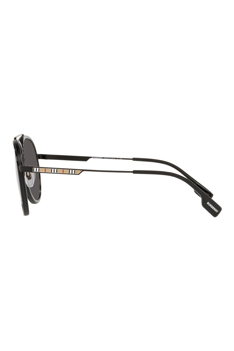 59mm Aviator Sunglasses, Alternate, color, BLACK/ DARK GRIGIO