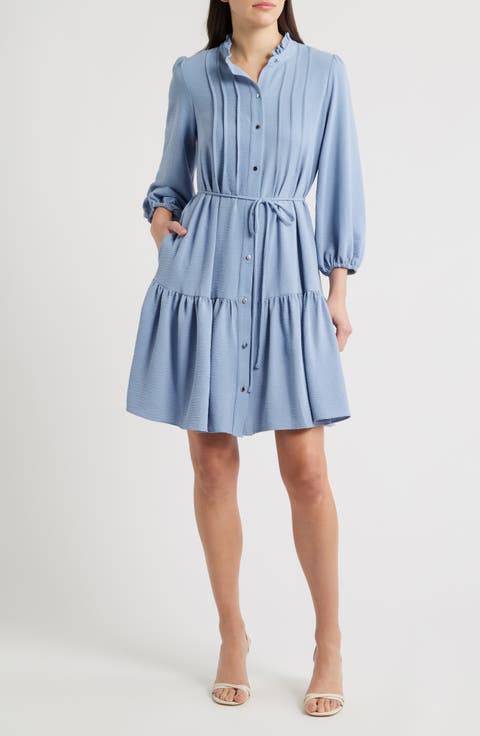 Ruffle Tie Waist Dress