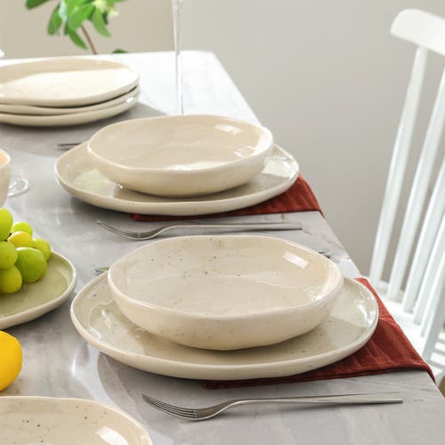 Stone Lain Mirella Stoneware 4-piece Pasta Bowl Set In Neutral