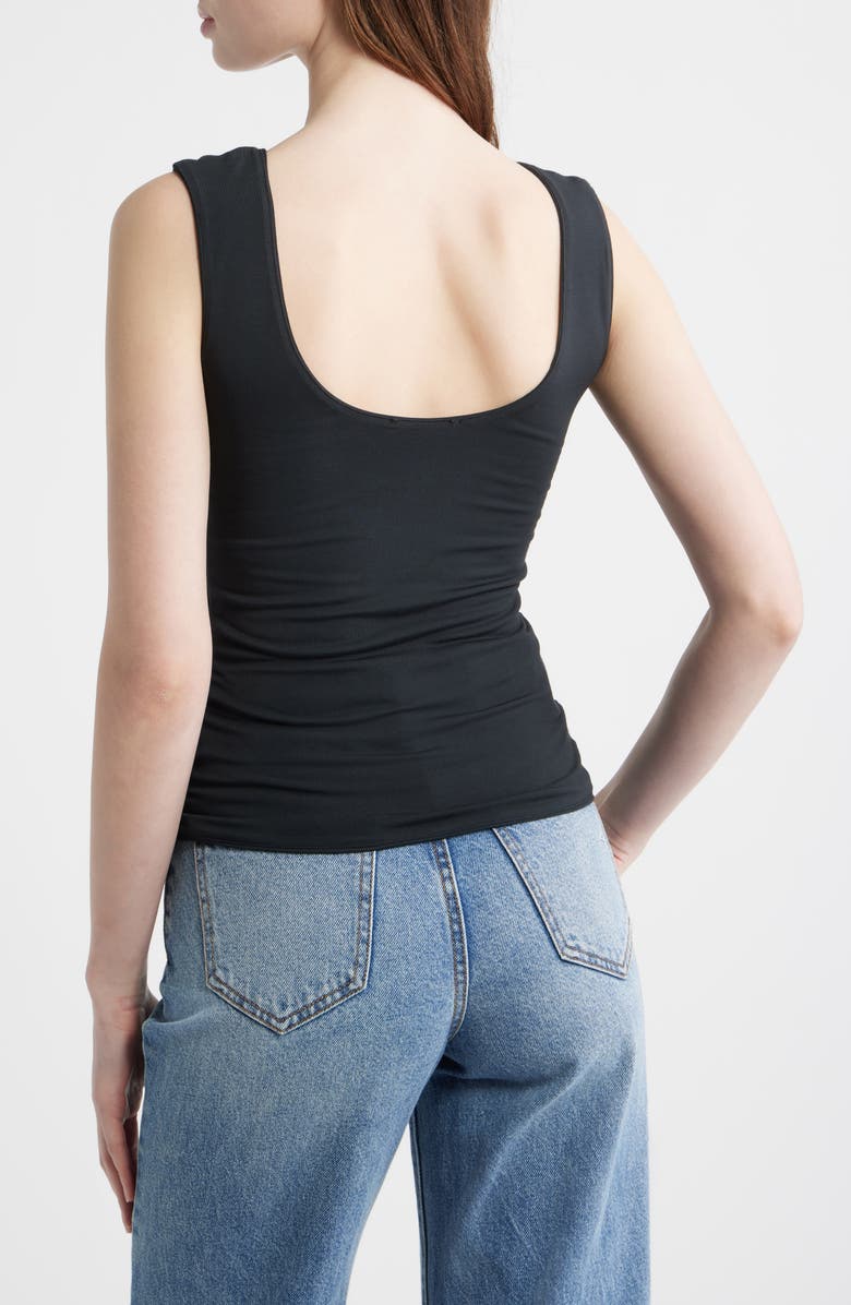 rag & bone Luca Reversible Tank, Alternate, color, Black