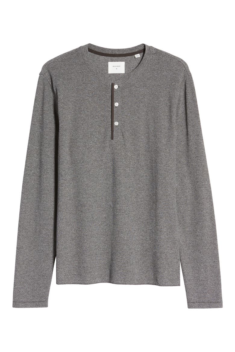 Slim Fit Waffle Knit Henley, Alternate, color, GREY