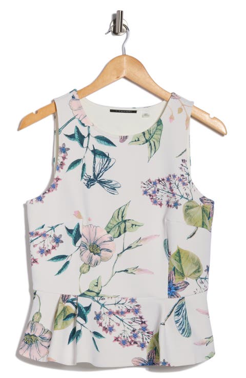 Sleeveless Scuba Peplum Top