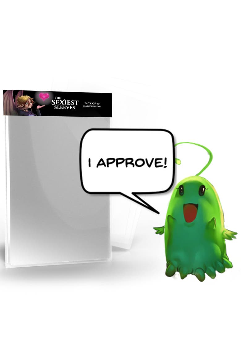 The Sexiest Sleeves 50 Pack, 10x6 Inches, XL Size, Clear Card Sleeves, Alternate, color, Clear