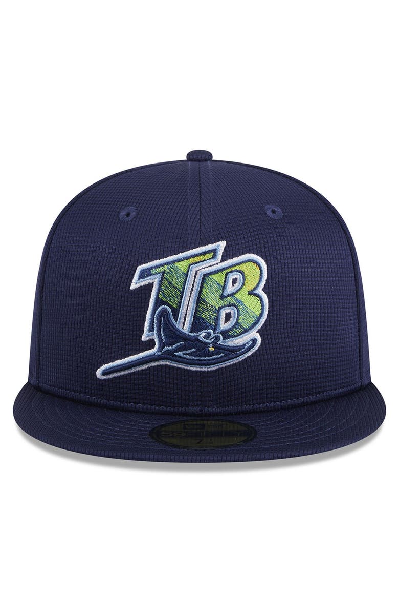 New Era Men's New Era Navy Tampa Bay Rays 2025 Batting Practice 59FIFTY Fitted Hat, Alternate, color, Navy
