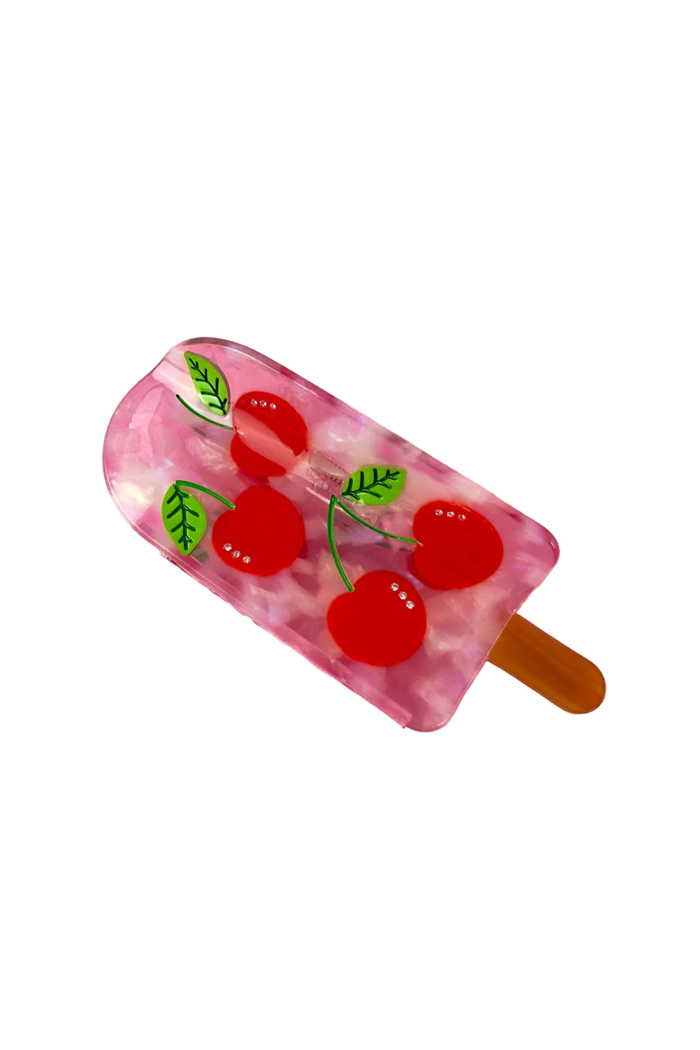 Cherry Popsicle Hair Claw, Main, color, Red