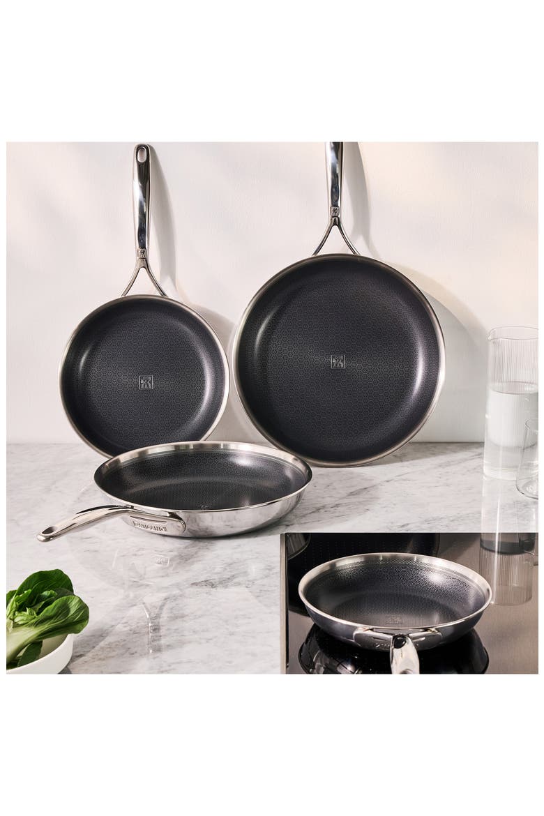 Peak Nonstick Stainless Steel 8-Inch Fry Pan, Alternate, color, STAINLESS STEEL