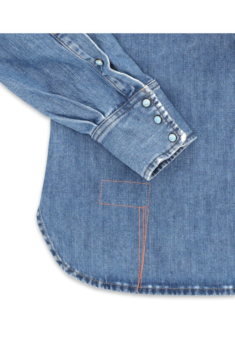 Fortela Ntex Texan Denim Shirt, Alternate, color, Custom Wash