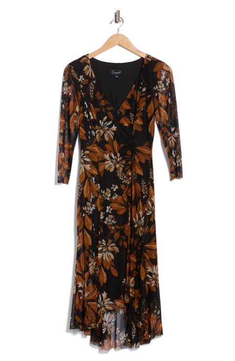 Mesh Wrap Style Dress