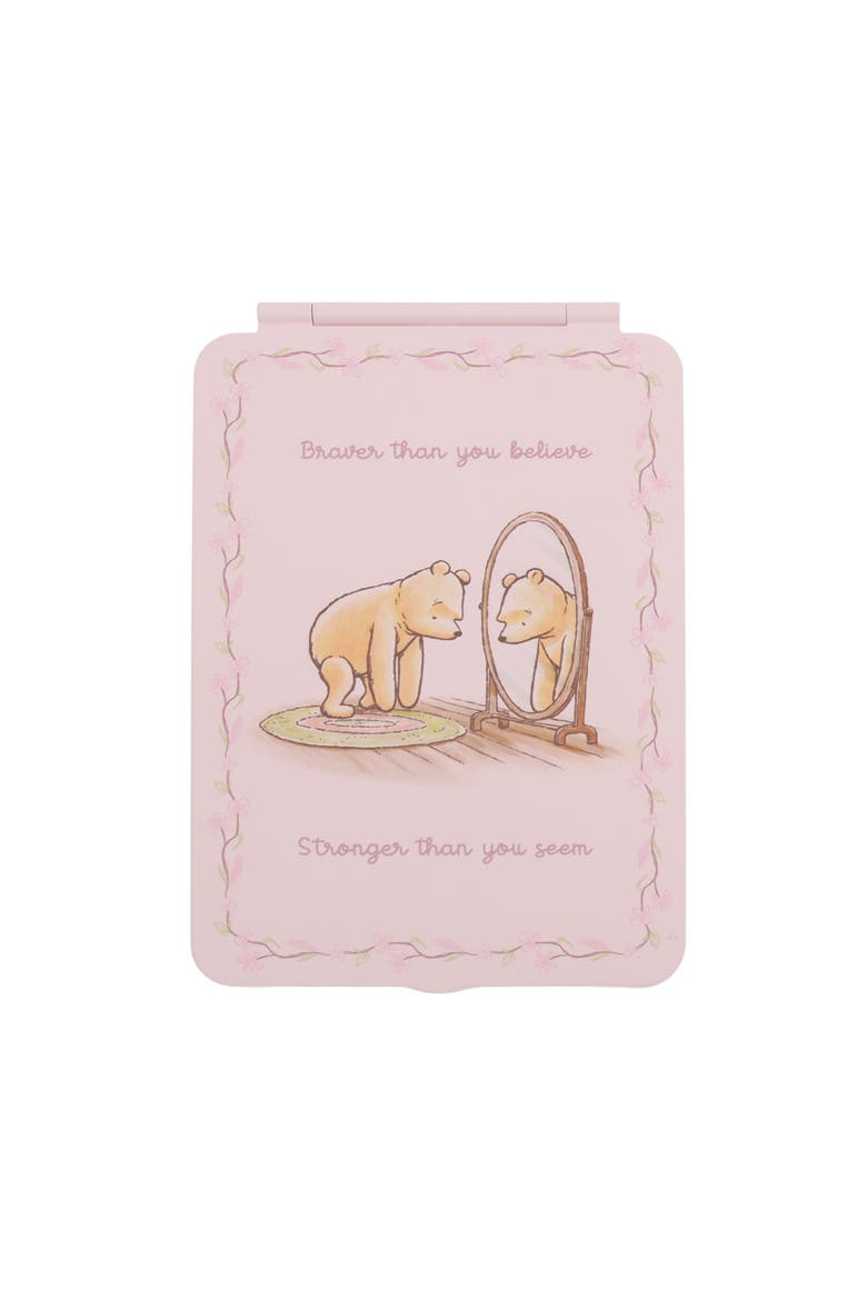 Disney Classic Pooh Self Love Touch Pad Mini Tri-Tone LED Makeup Mirror, Main, color, Pink
