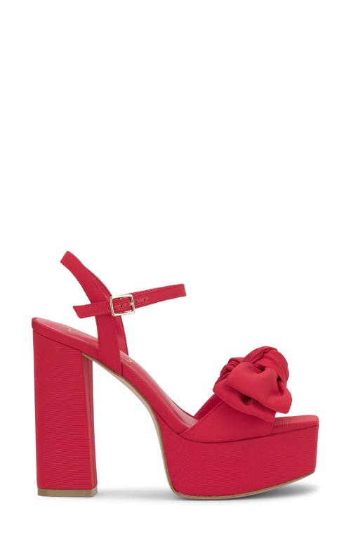 Jessica Simpson Lollien Ankle Strap Platform Sandal In Red Muse In Red