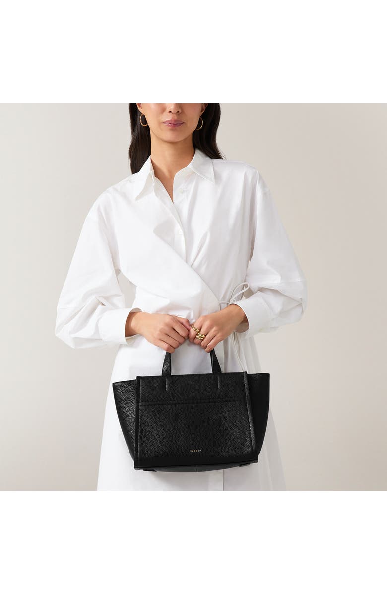 Radley Oak Street Medium Ziptop Satchel Bag, Alternate, color, Black