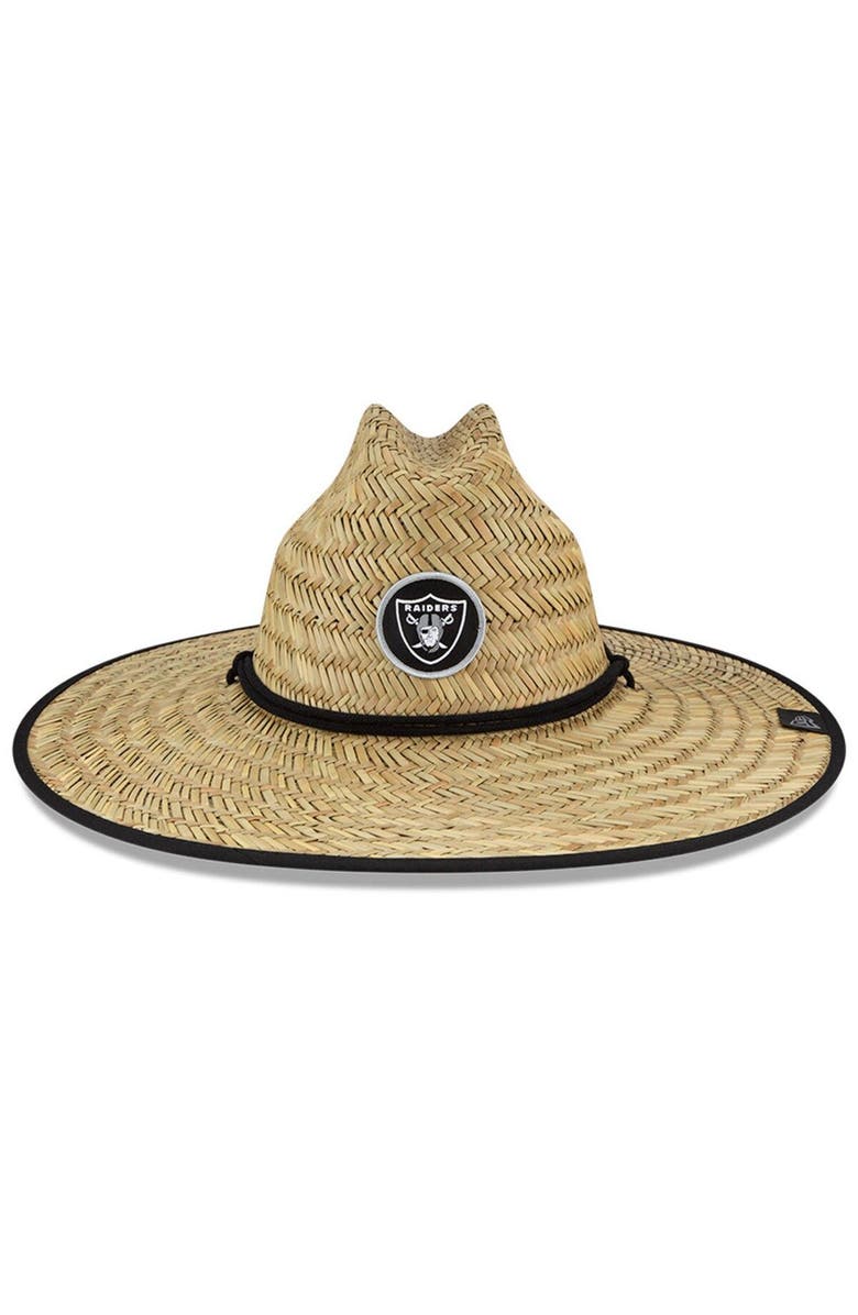 New Era Men's New Era Natural Las Vegas Raiders NFL Training Camp Official Straw Lifeguard Hat, Alternate, color, 