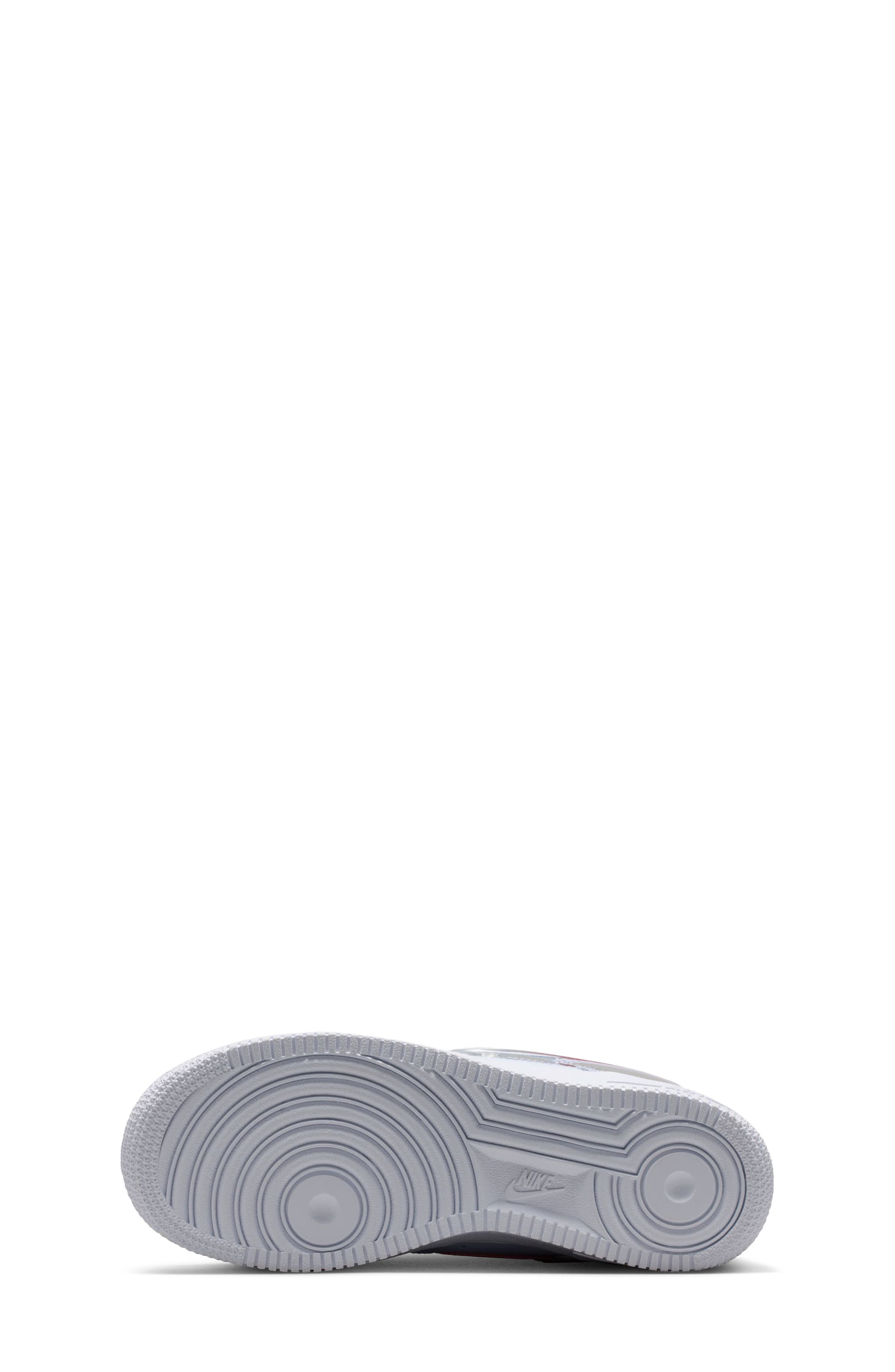 Kids' Air Force 1 JES Sneaker, Alternate, color, GREY/ PINK/ GHOST/ WHITE