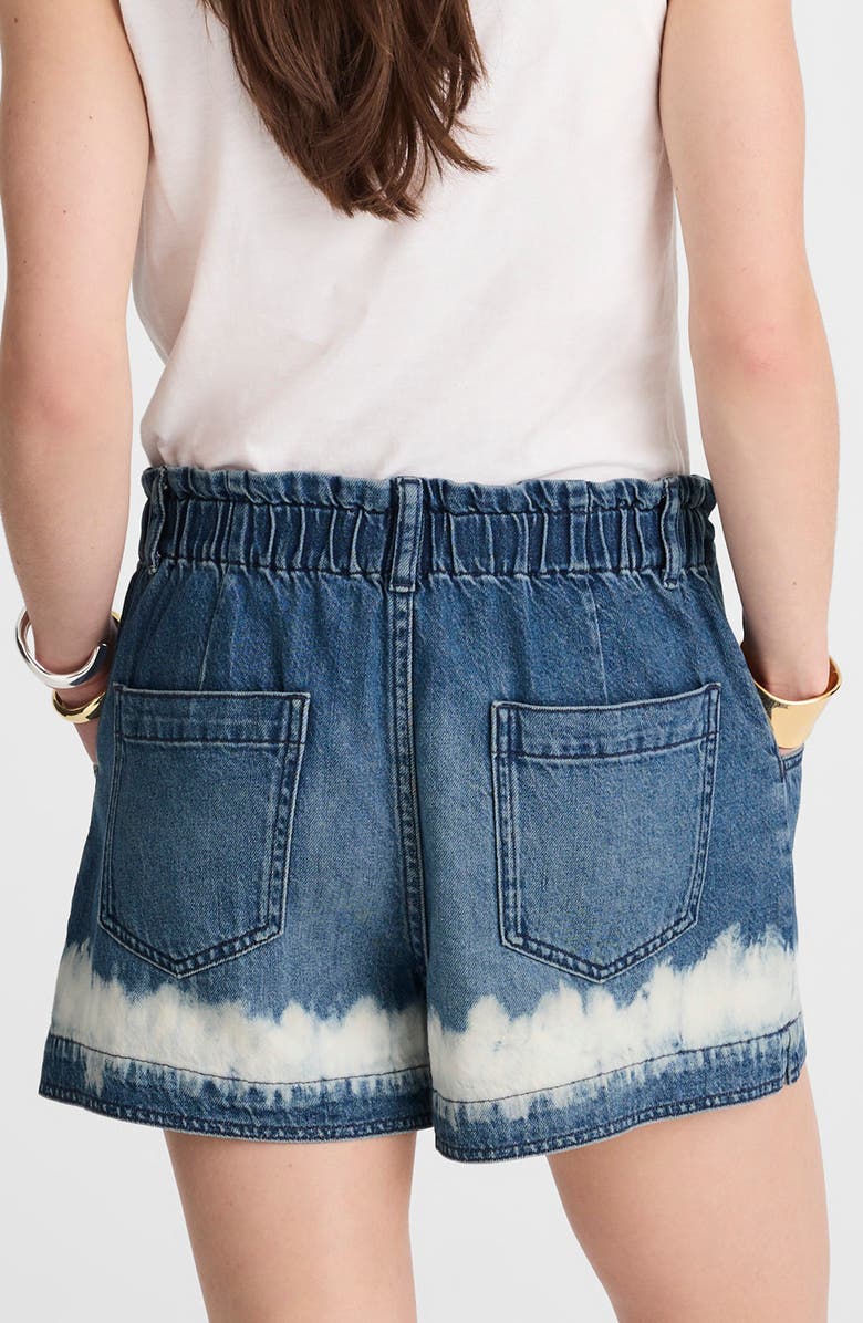 Madewell Tie Waist Denim Shorts, Alternate, color, Shibori Wash