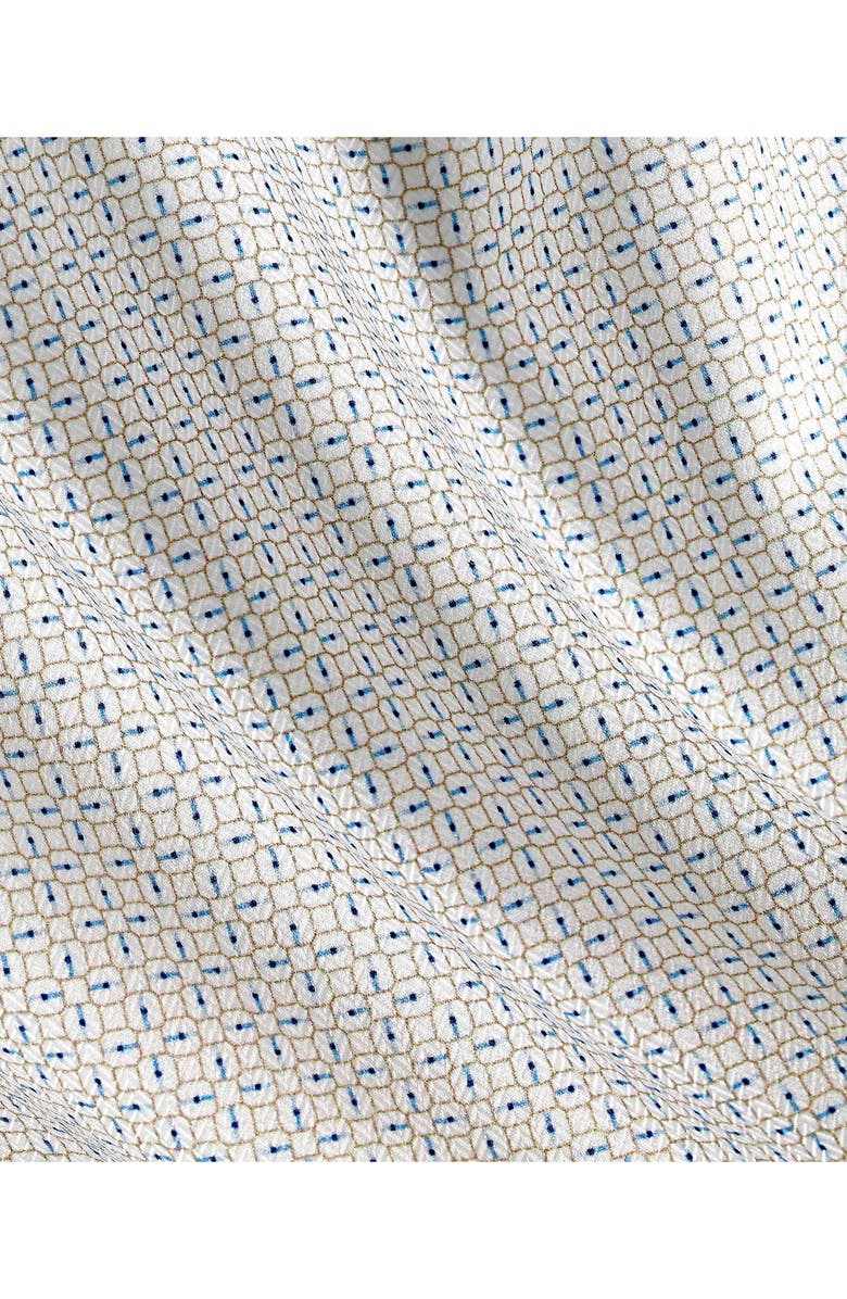 David Donahue Regular Fit Geometric Cotton Dress Shirt, Alternate, color, Dune