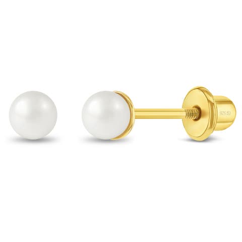 Freshwater Cultured Pearl Girl Earrings
