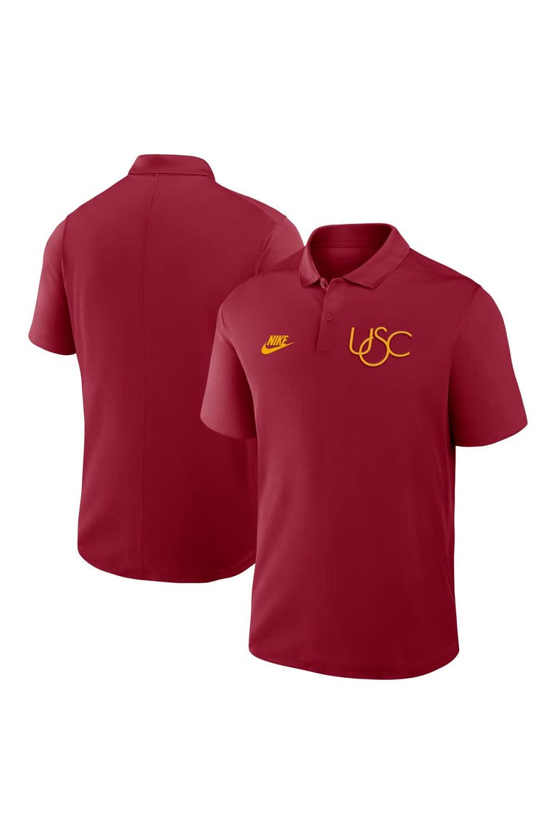 Men's Nike Cardinal USC Trojans Primetime Victory Legacy Vault Logo Performance Polo, Main, color, Cardinal