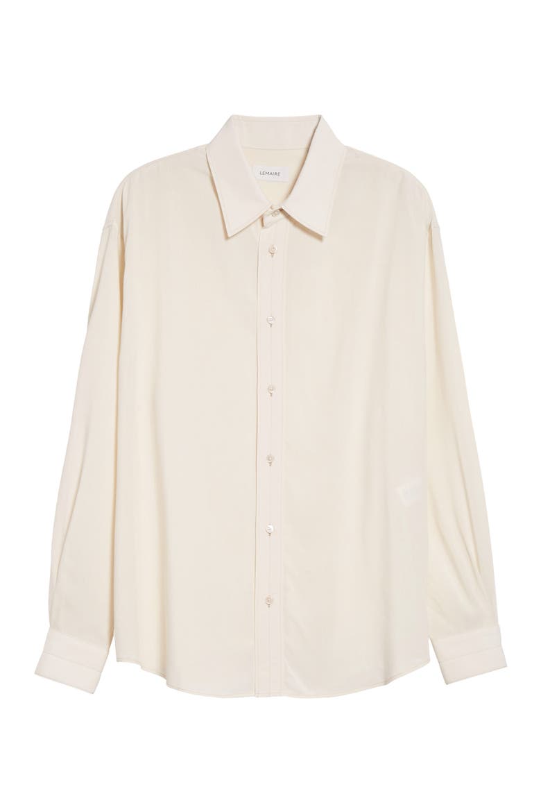 Relaxed Fit Button-Up Shirt, Alternate, color, LIGHT CREAM