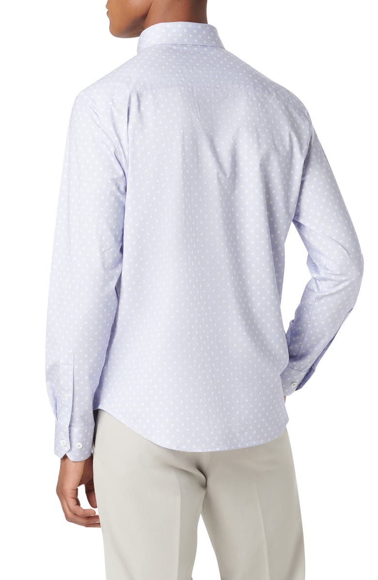 Bugatchi Jules OoohCotton<sup>®</sup> Dot Print Button-Up Shirt, Alternate, color,