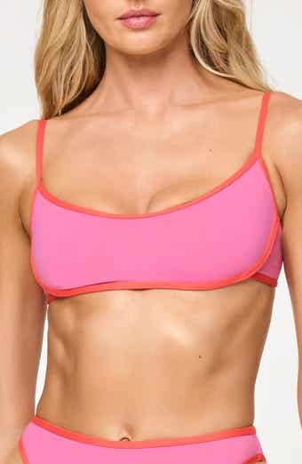 LSPACE Zella Contrast Trim Bikini Top