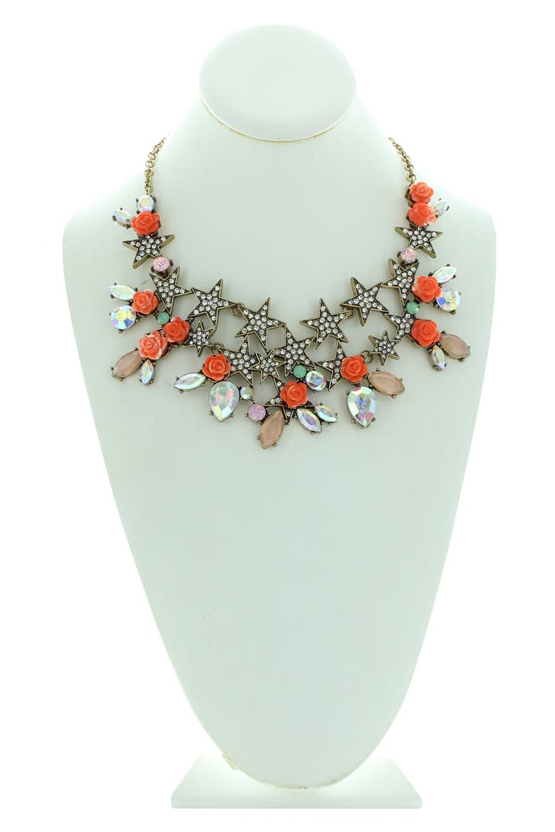 Amy Floral Necklace, Alternate, color, GOLD / MULTI
