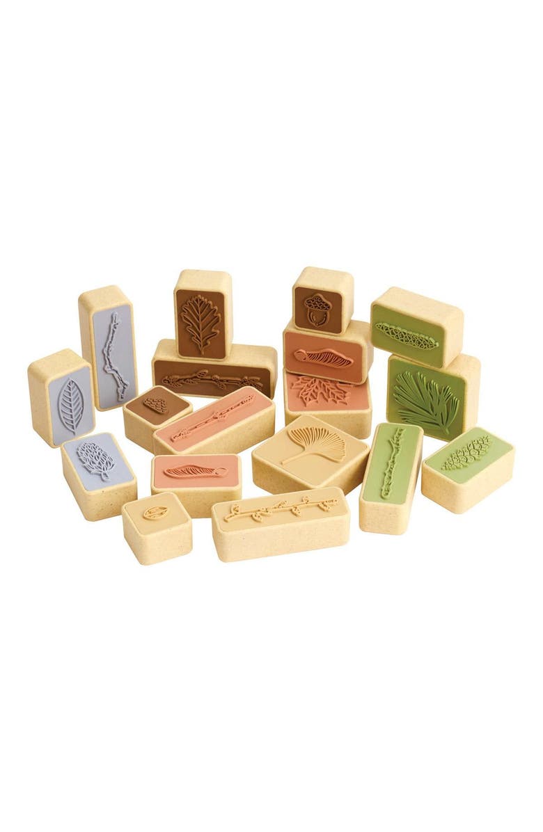 Kaplan Early Learning Company Branches and Leaves Stamps - Set of 18, Alternate, color, Multicolored